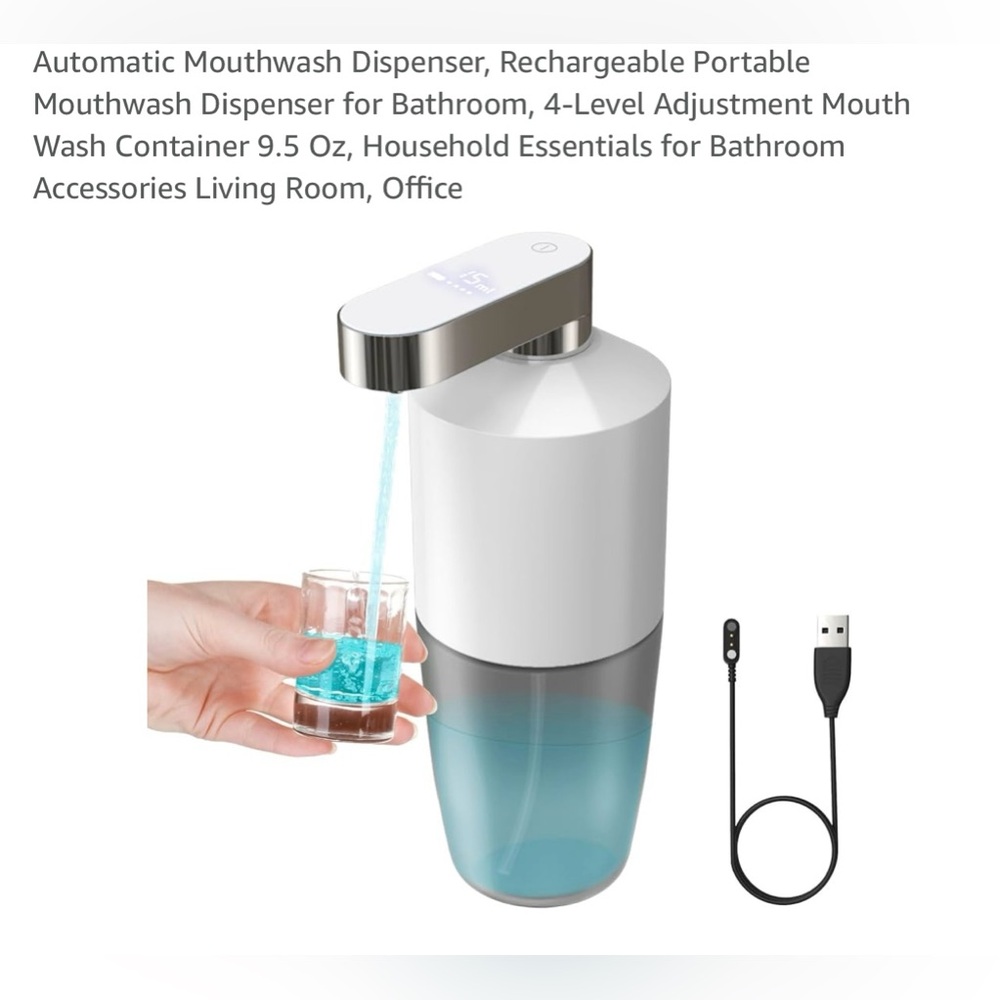 Rechargeable Electric Mouthwash Dispenser